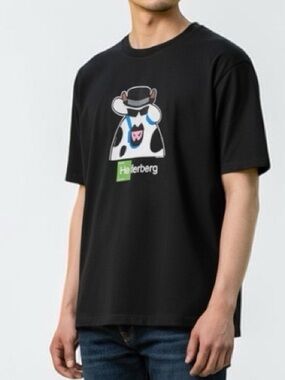 Cows Unisex Heiferberg Breaking Bad Parody Graphic T-Shirt Black Crewneck L